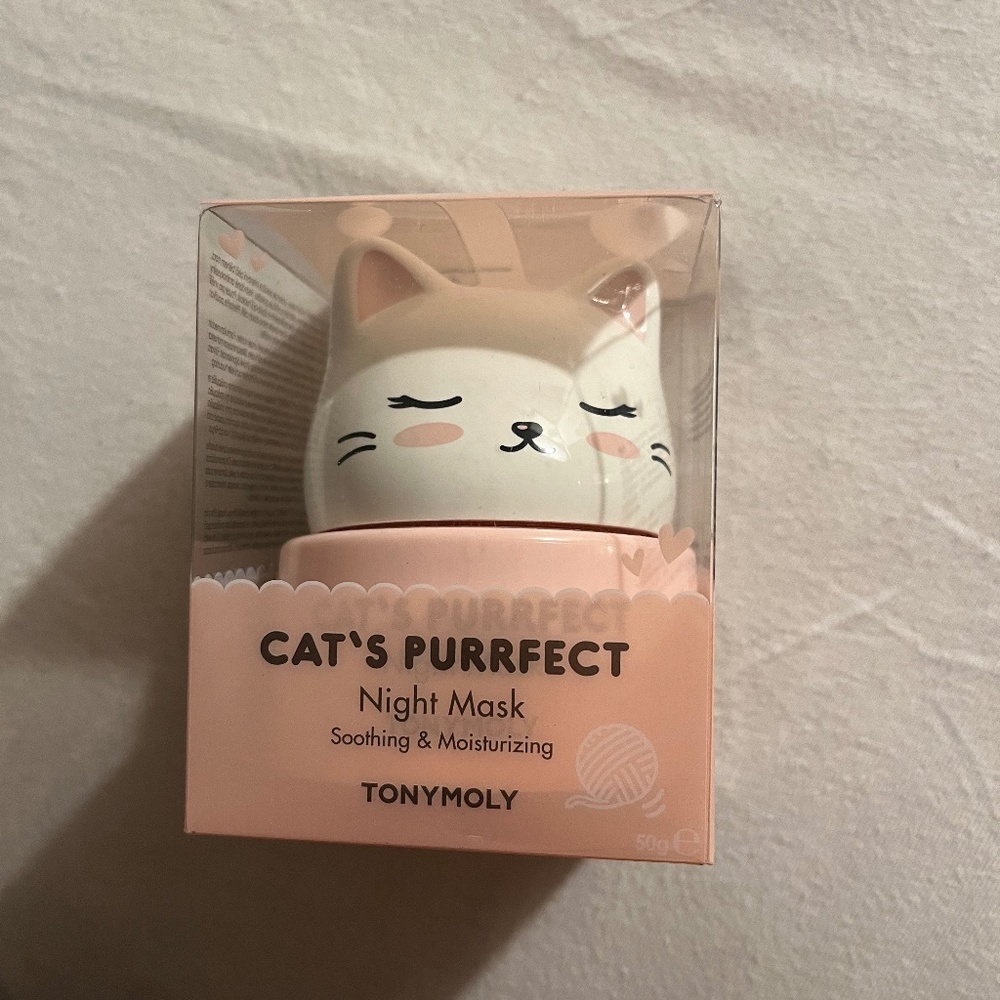 TONYMOLY cat's purrfect night mask NWT